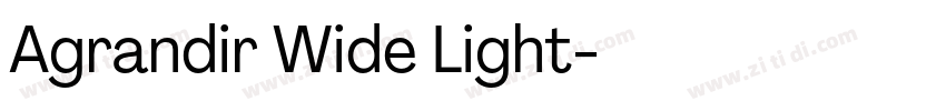 Agrandir Wide Light字体转换